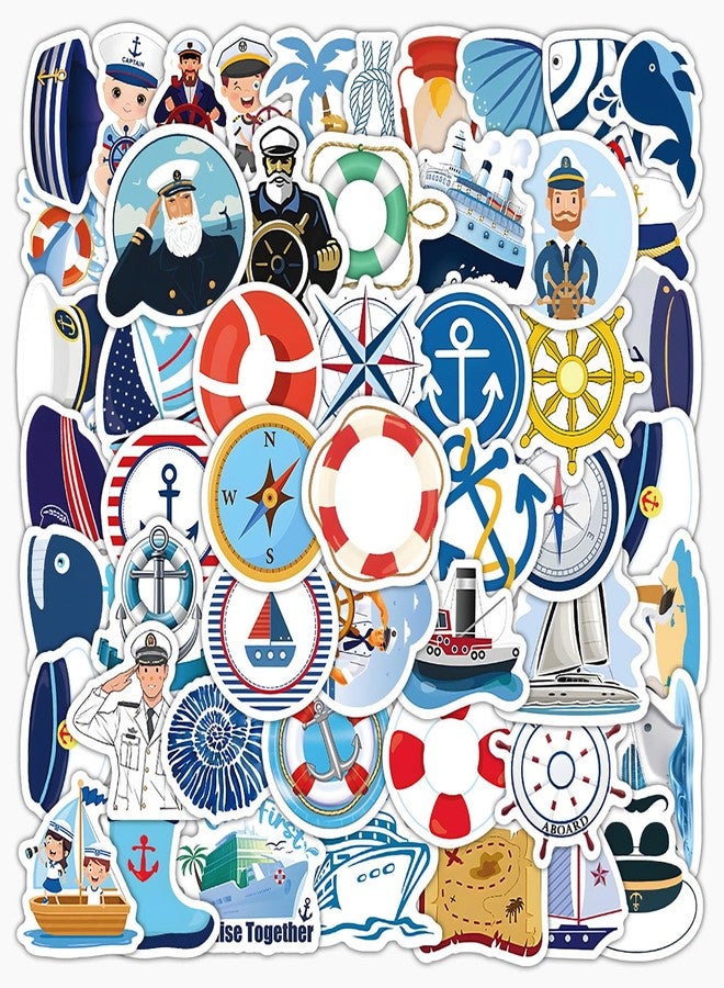 Moonlik 100PCS Nautical Stickers for Cruise Party, Scrapbook, DIY Crafts - Palm Tree, Whale Designs for Journal, Diary, Photo Album, DIY Crafts and Birthday Decoration - Image 1